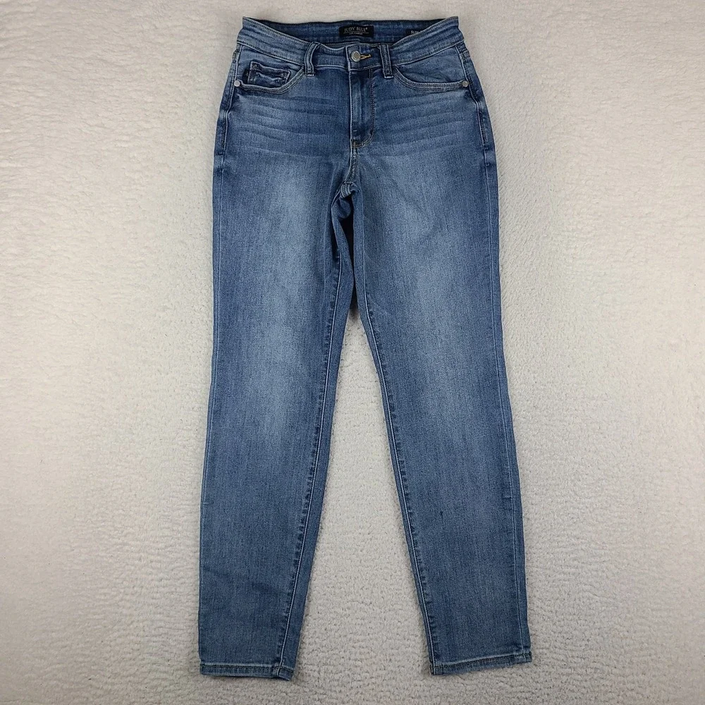 Judy Blue Jeans Womens 5/27 Blue Slim Fit Medium Wash Denim JB82441